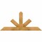 Ekena Millwork Saratoga Rough Sawn Timber Gable Bracket, Western Red Cedar, 48"W x 22"H x 4"D x 4"F, 11/12 Pitch GBW048X22X0404SAR00RWR - alternate 1